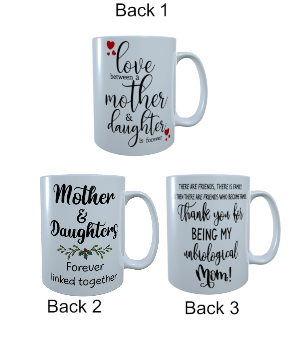 Mum and Daughter Latte Mug, Custom Mothers Day Mug, Latte Mug